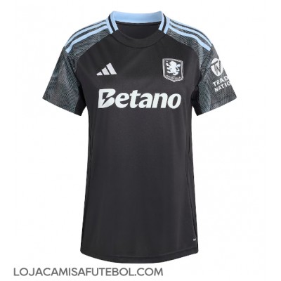 Camisa de Futebol Aston Villa Ian Maatsen #22 Equipamento Secundário Mulheres 2025-26 Manga Curta Camisa de Futebol Aston Villa Ian Maatsen #22 Equipamento Secundário Mulheres 2025-26 Manga Curta